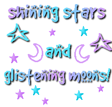 Shinning Stars and Glistening Moons